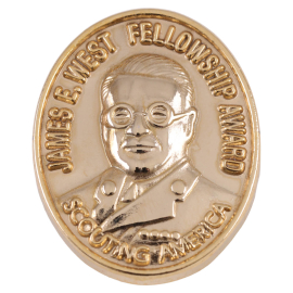 James E. West Fellowship Award Gold Level Pin