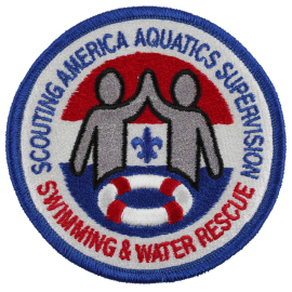 Scouting America Aquatics Supervision, Swimming & Water Rescue Merit Badge Emblem