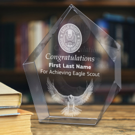 Scouting Award Eagle Scout Crystal Award