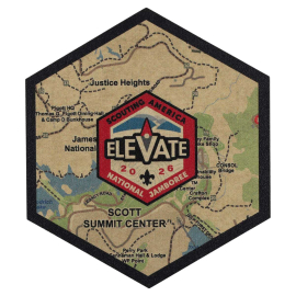 The Summit Map Wood Magnet