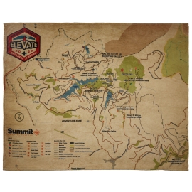 The Summit Map Fleece Blanket
