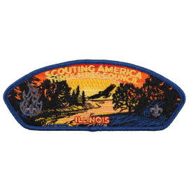 "Scouting America Three Fires Council, Illinois" Shoulder Patch