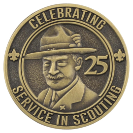 Scouting Alumni Service Commendation Pin - 25 Yr
