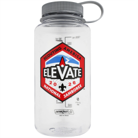 2026 National Jamboree Wide Mouth Sustain Water Bottle, 32oz Clear