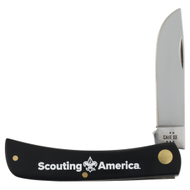 Scouting America Case Smooth Black Synthetic Sod Buster, Jr Knife