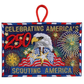 "Celebrating America's 250" Scouting America Emblem