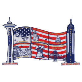 2026 National Jamboree Subcamp U.S. Flag Patch Set