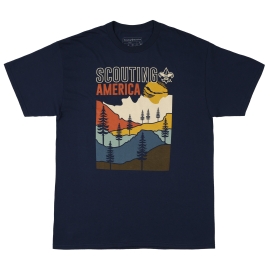 Scouting America Retro Mountain Tee - Adult S-2XL