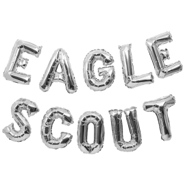 Eagle Scout Balloon Banner, Silver