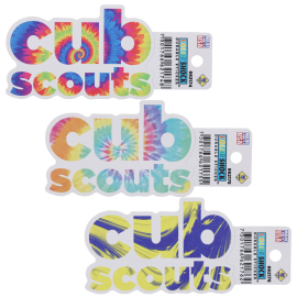 Cub Scouts Tie-Dye Stickers