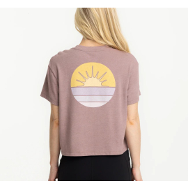 Free Fly Apparel Daybreak Tee, Heather Fig - Women's XS-2XL