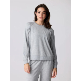 Free Fly Bamboo Lightweight Fleece Crew, Heather Gray - Women's XS-2XL