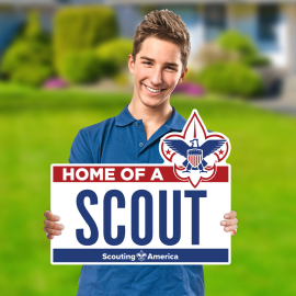 Home of a Scout Yard Sign