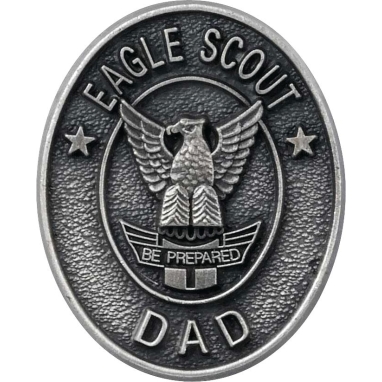Eagle Scout Dad Pin, Sterling Silver