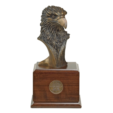 Eagle Statue with Scout Oath Coin