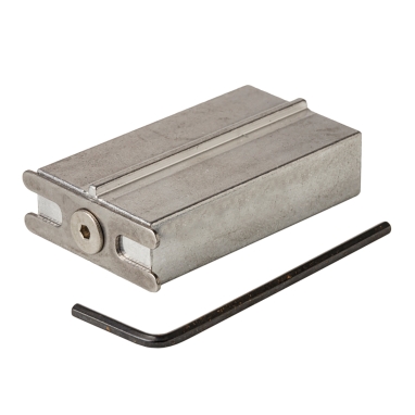 Pinewood Derby Pro Axle Guide is a precision machined tool and laser cut spacing tab