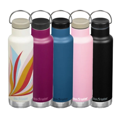 Klean Kanteen 20 oz Insulated Water Bottle with Loop Cap