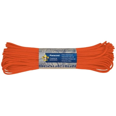 Paracord, Orange - 100 ft
