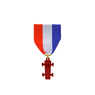 Cub Scout Pinewood Derby Car Medal, Red