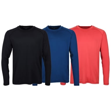 Lizardhead Long Sleeve Baselayer Shirts in Black, Blue, Burnt Orange