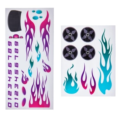 Pinewood Derby Peel N' Stick decal stickers to decorate your PWD Car.