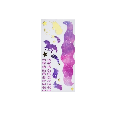 BSA Pinewood Derby Car Peel N' Stick Decal Sticker- Unicorn Galaxy