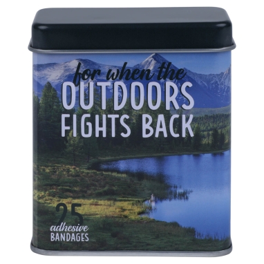 "For When the Outdoors Fights Back" Adhesive Bandages Box, 25 Count