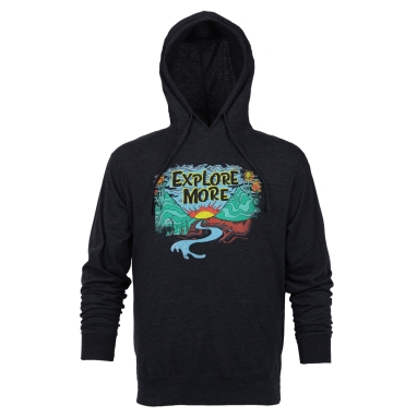 Explore More Hoodie, Charcoal