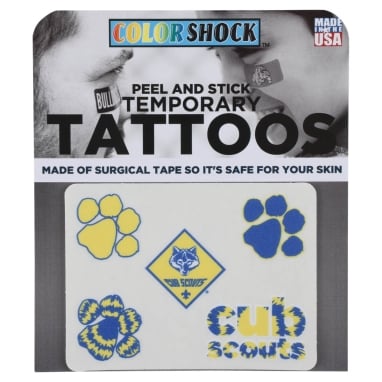 Cub Scouts Peel and Stick Tattoos
