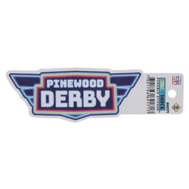 Cub Scouts Pinewood Derby Neon Sticker