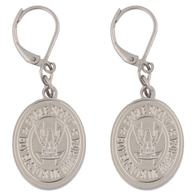Eagle Scout Oval Earrings