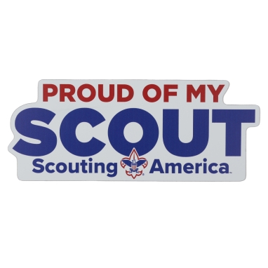 "Proud Of My Scout" Scouting America Car Magnet