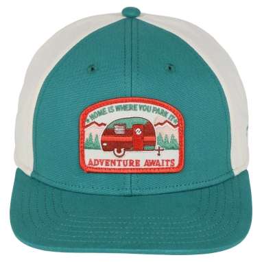 Home Is Where You Park It Cap, Emerald/Off White
