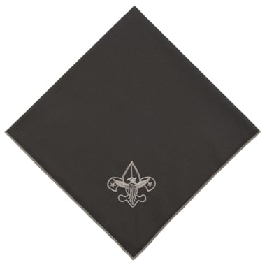 Scouting America Universal Emblem Embroidered Neckerchief, Green/Khaki