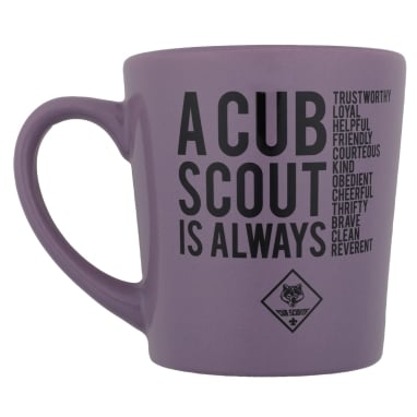 Cub Scouts Scout Law Sublimation Mug 18 oz, Purple
