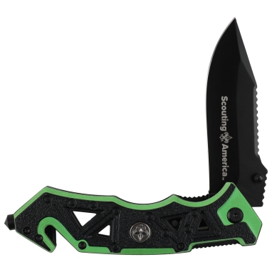 Scouting America 2 in 1 Folding Knife, 3.4" Blade