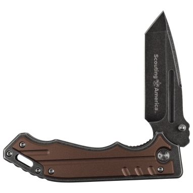 Scouting America Stonewashed Tanto Knife, 3.4" Blade