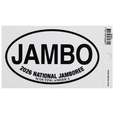 2026 National Jamboree Vinyl Oval Jambo Sticker
