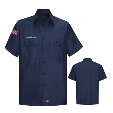 Sea Scouts Official Uniform Ripstop Wicking Shirt, Men's