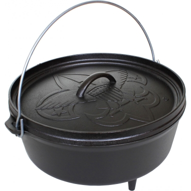 BSA Lodge 6 quart dutch oven for campsite cooking