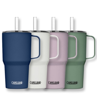 Horizon 24oz Tall Straw Mug, Insulated Stainless Steel
