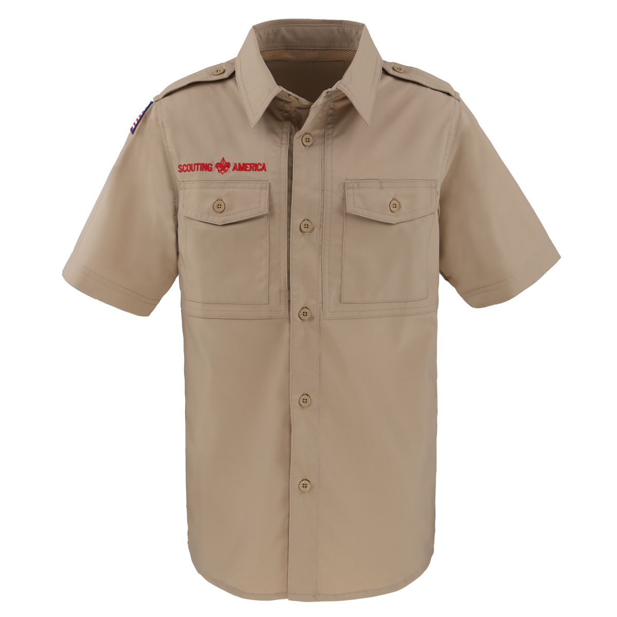 2025 Uniform Performance Shirt, Khaki - Youth XS-XL | Scouting