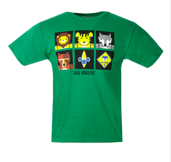 Cub Scout Pixels Tee, Green|Boy Scouts of America
