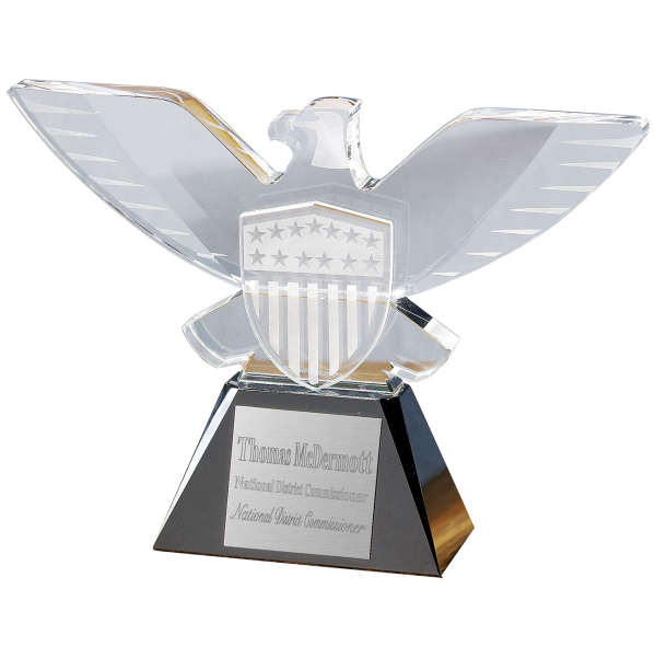 Customizable Scouting America Eagle Crystal
