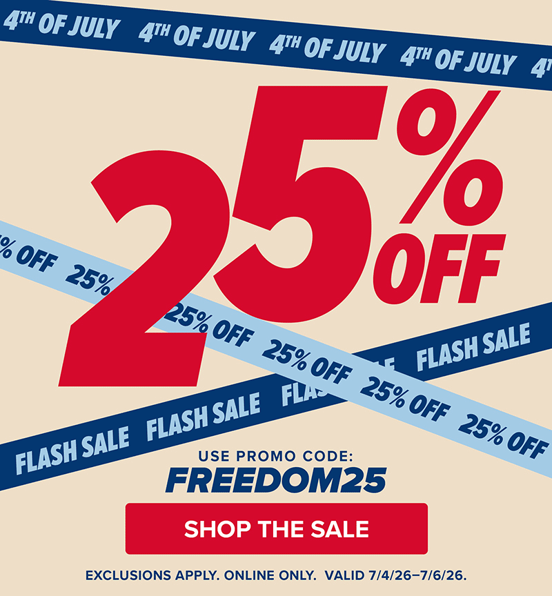 July 4th 25% Off