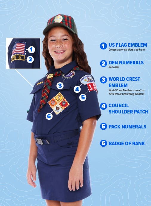 Cub Scout Uniform Insignia Placement